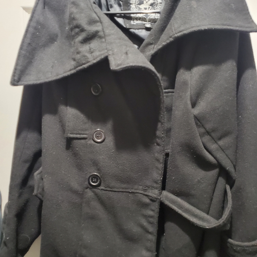 Black peacoat